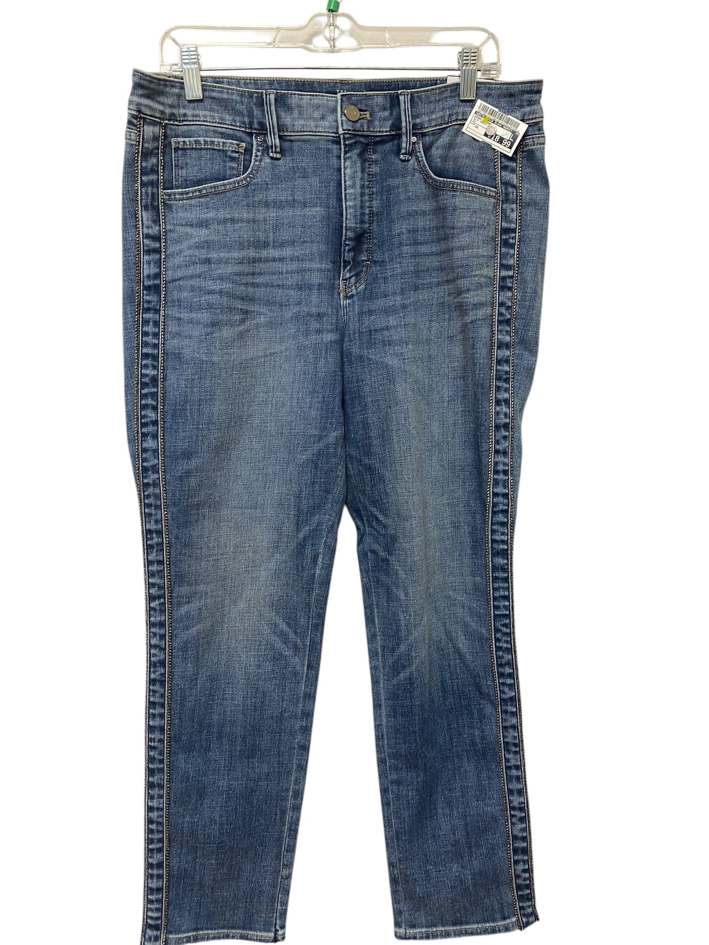 Jeans Skinny By White House Black Market In Blue Denim, Size: 12