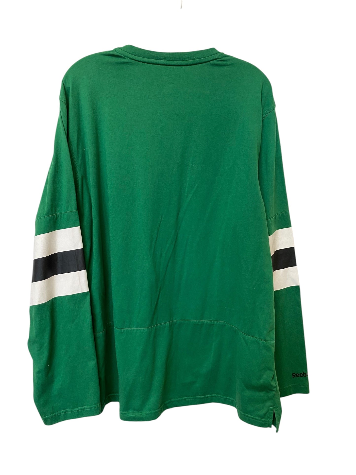 Top Long Sleeve By Reebok In Green, Size: Xl