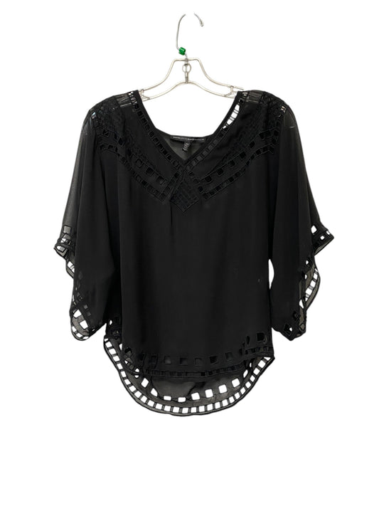 Top Short Sleeve By White House Black Market In Black, Size: Xs