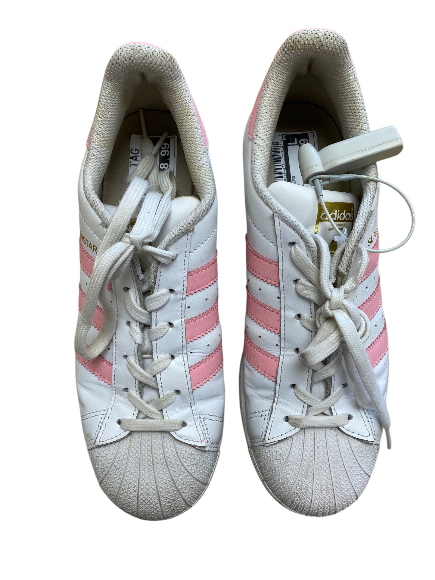 Shoes Sneakers By Adidas In Pink & White, Size: 8