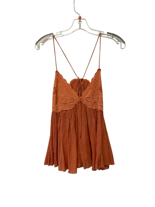 Top Sleeveless By Free People In Orange, Size: S