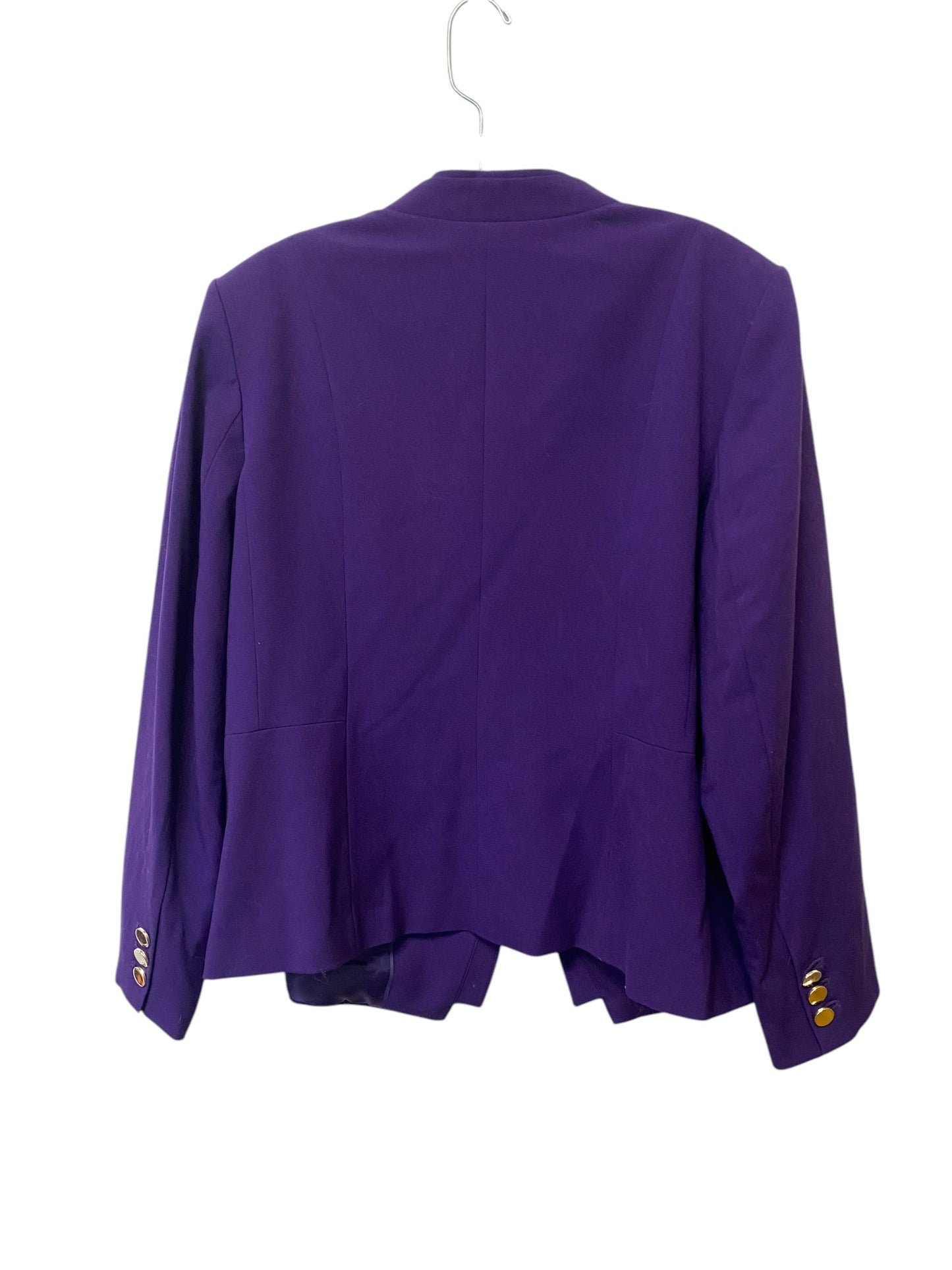 Blazer By Calvin Klein In Purple, Size: 18