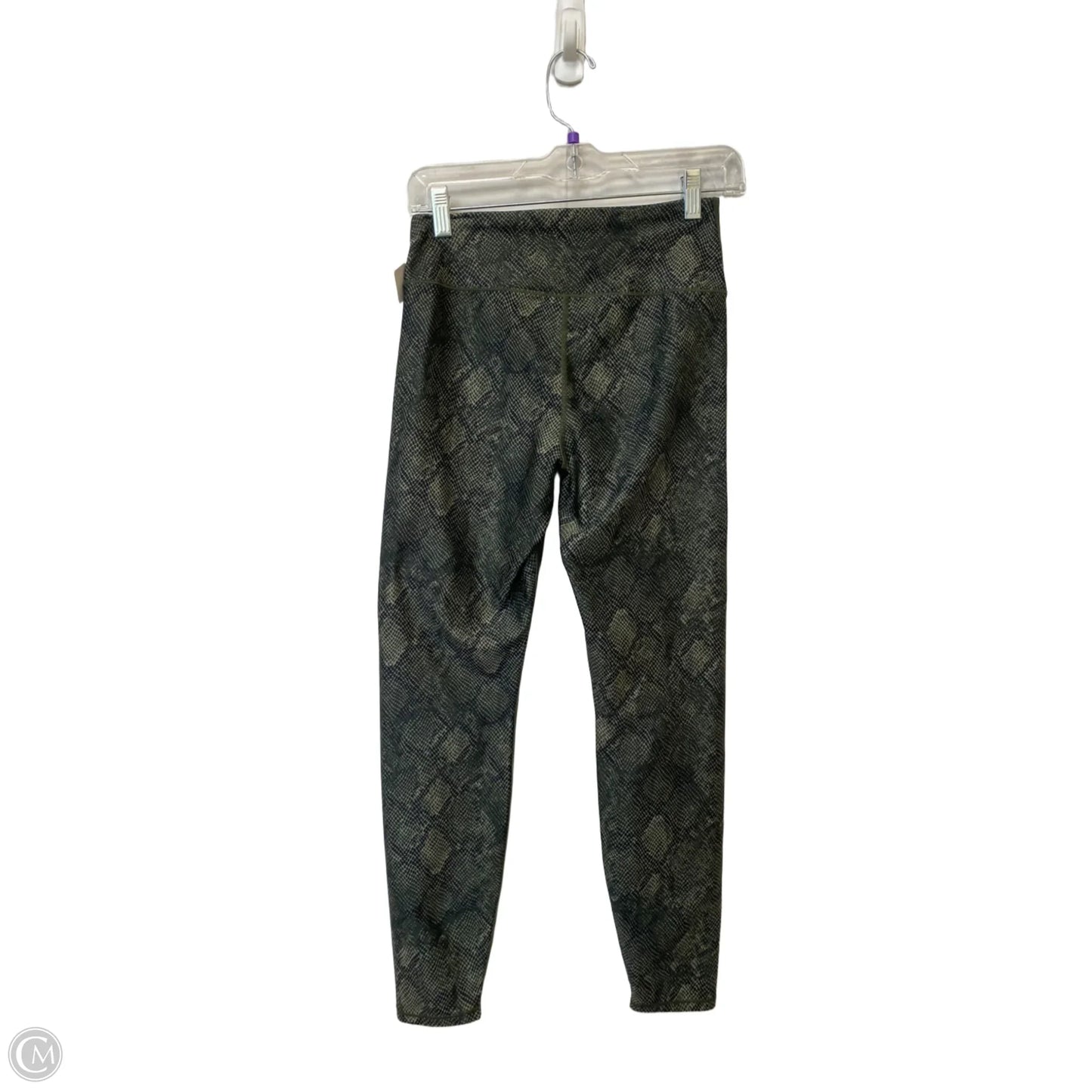 Athletic Leggings By Good American In Snakeskin Print, Size: 2