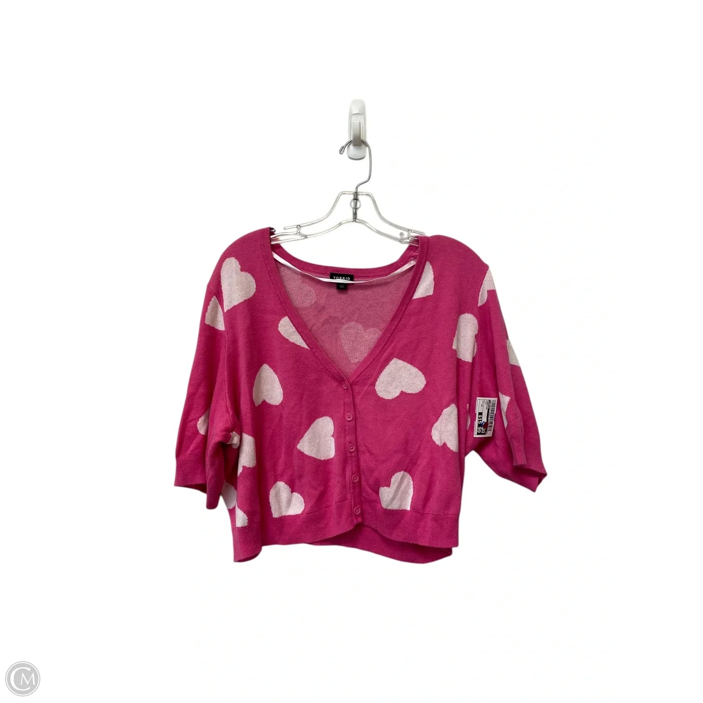 Cardigan By Torrid In Pink, Size: 1x