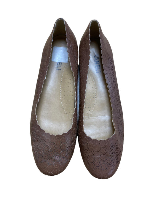 Brown Shoes Flats Vaneli, Size 8.5