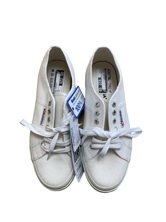 White Shoes Sneakers Superga, Size 8
