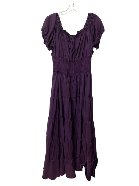 Purple Dress Casual Maxi Clothes Mentor, Size 2x