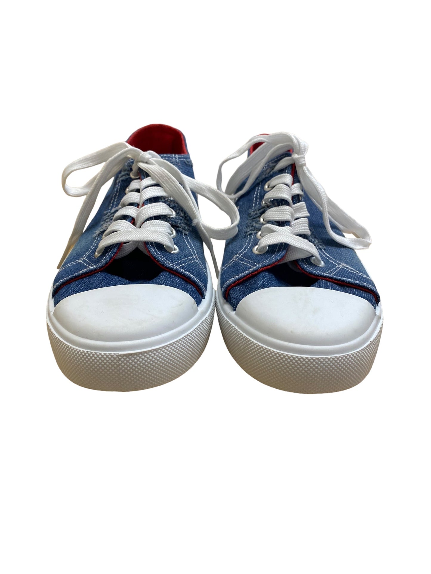 Blue Denim Shoes Sneakers Bobbie Brooks, Size 8