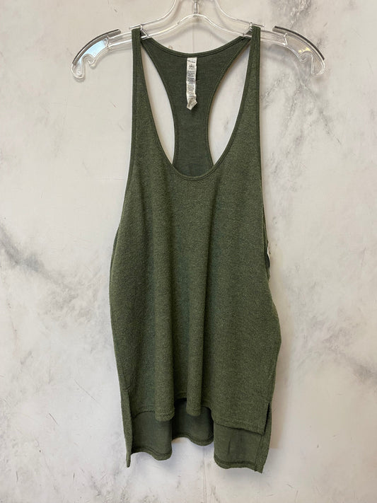 Green Athletic Tank Top Alo, Size S