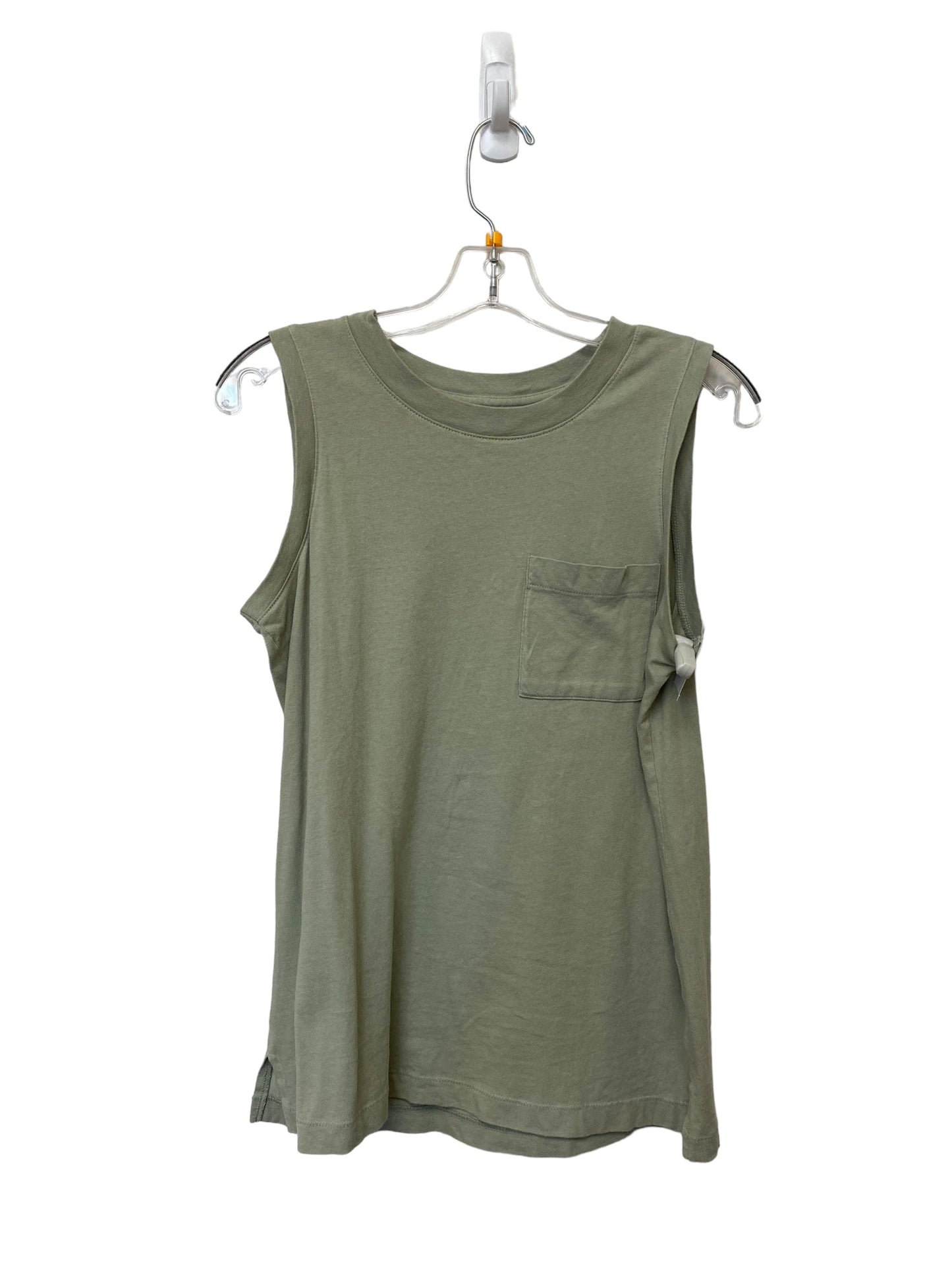 Green Top Sleeveless Madewell, Size Xs