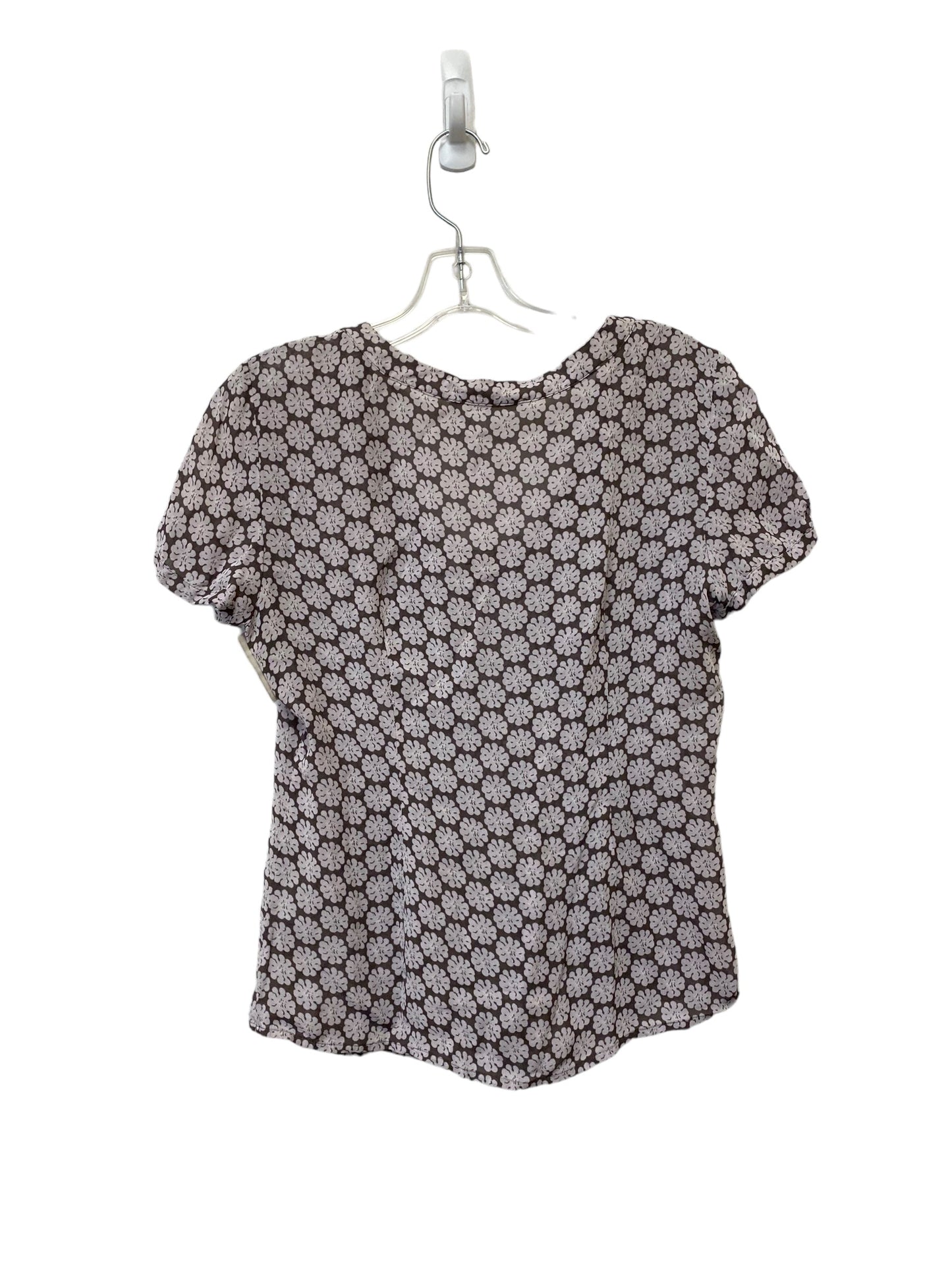 Brown Top Short Sleeve Boden, Size 8