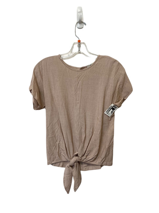 Top Short Sleeve By Madewell In Orange, Size: Xs