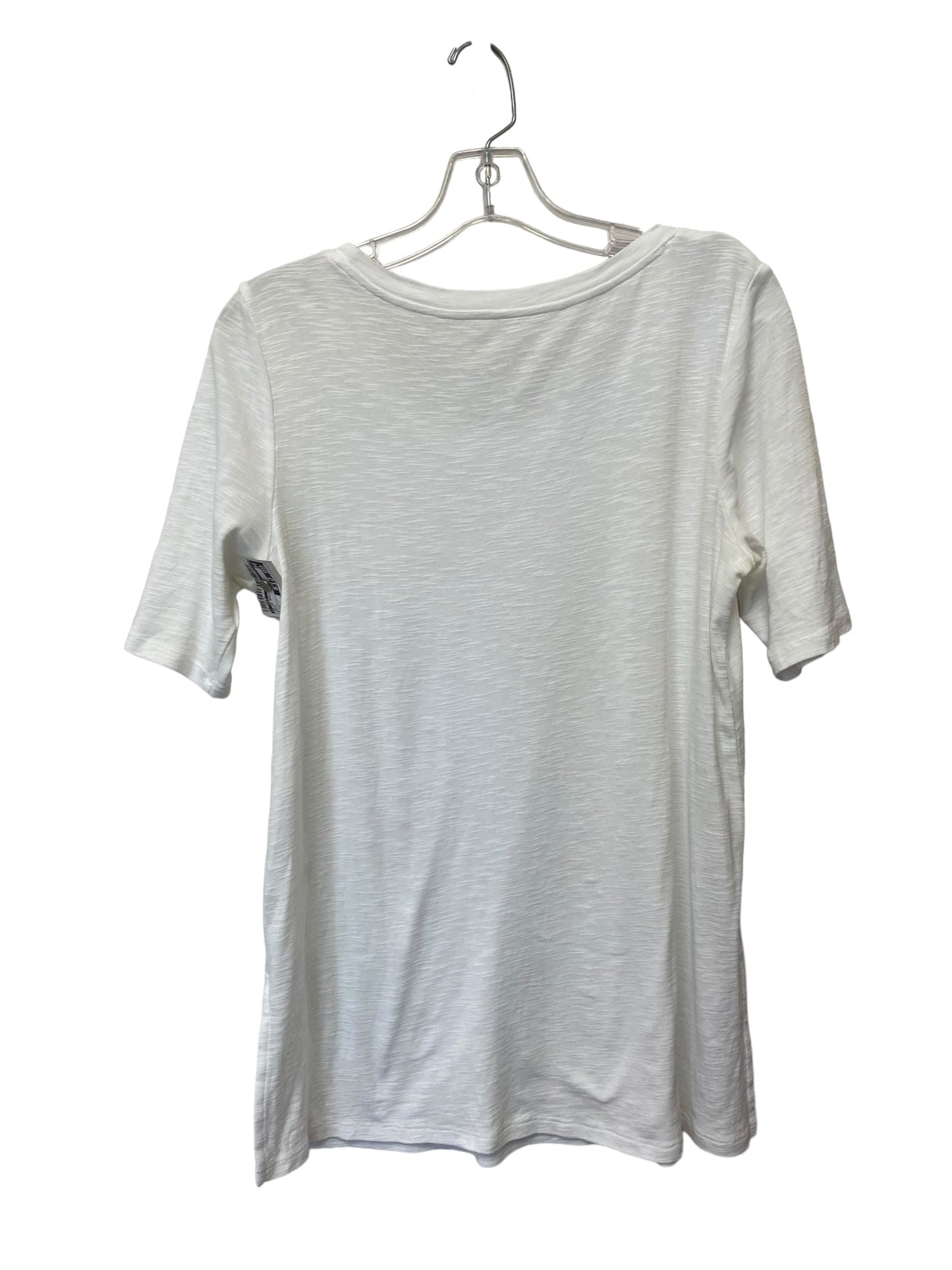 Top Short Sleeve Basic By J. Jill In White, Size: S