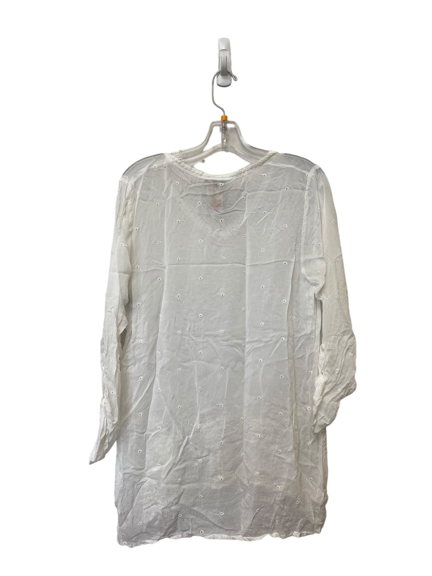 Top Long Sleeve By Johnny Was In White, Size: M