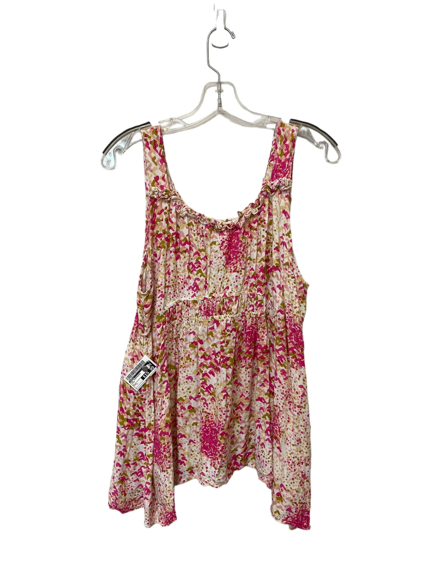 Top Sleeveless By Maeve In Pink, Size: L