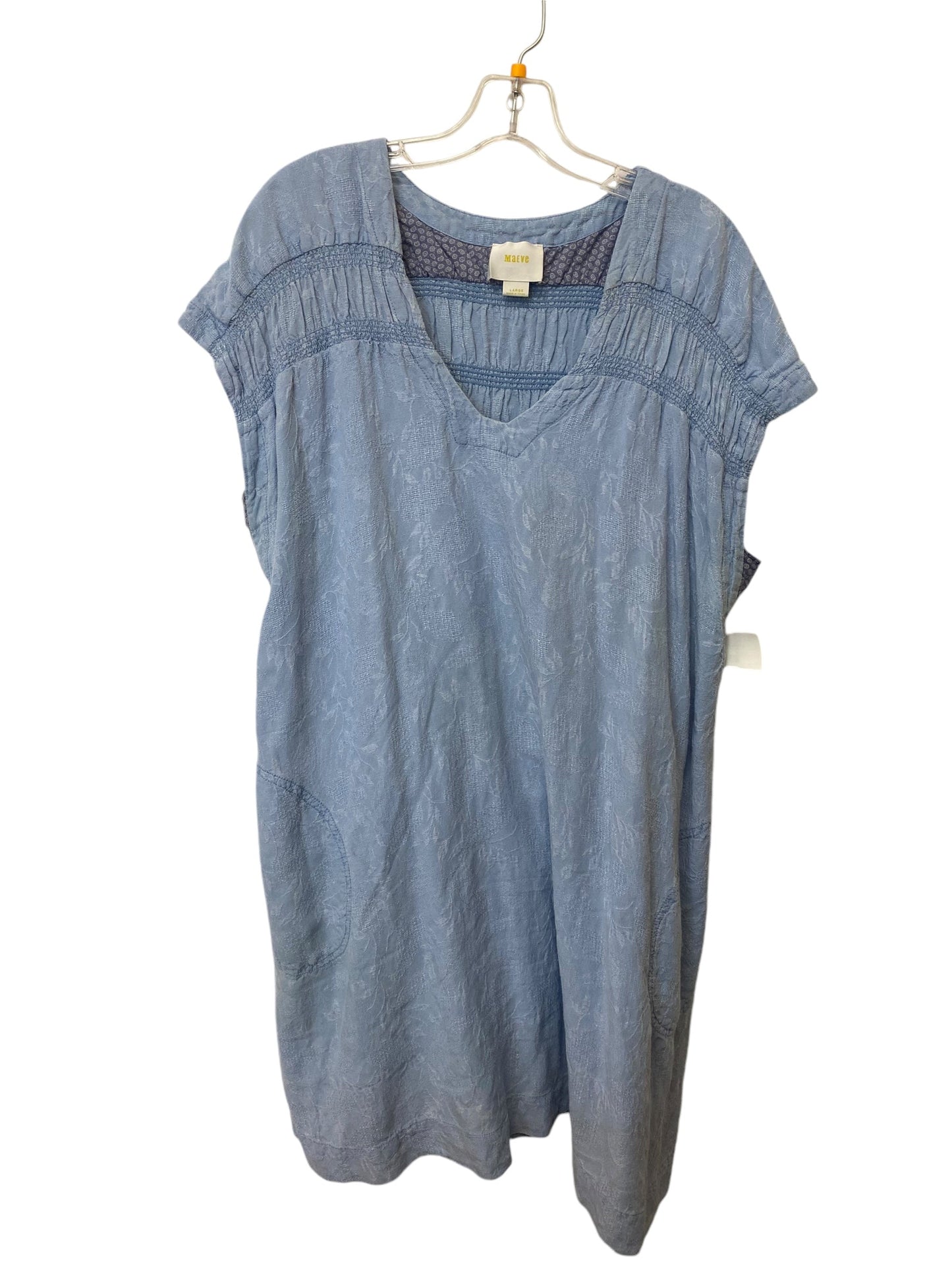 Dress Casual Short By Maeve In Blue, Size: L