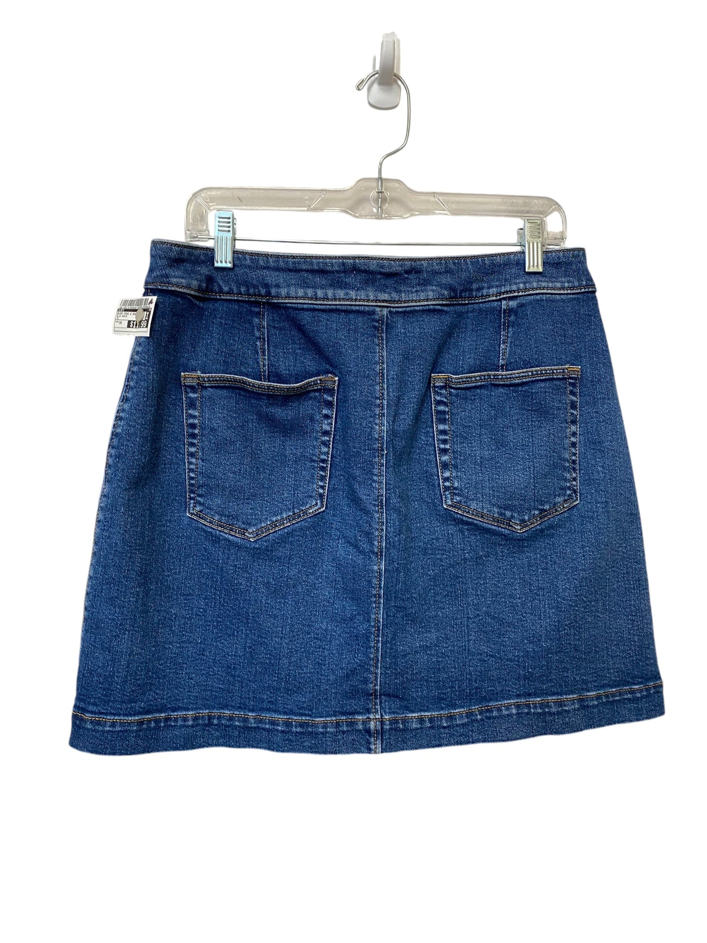 Skirt Mini & Short By Loft In Blue Denim, Size: 10