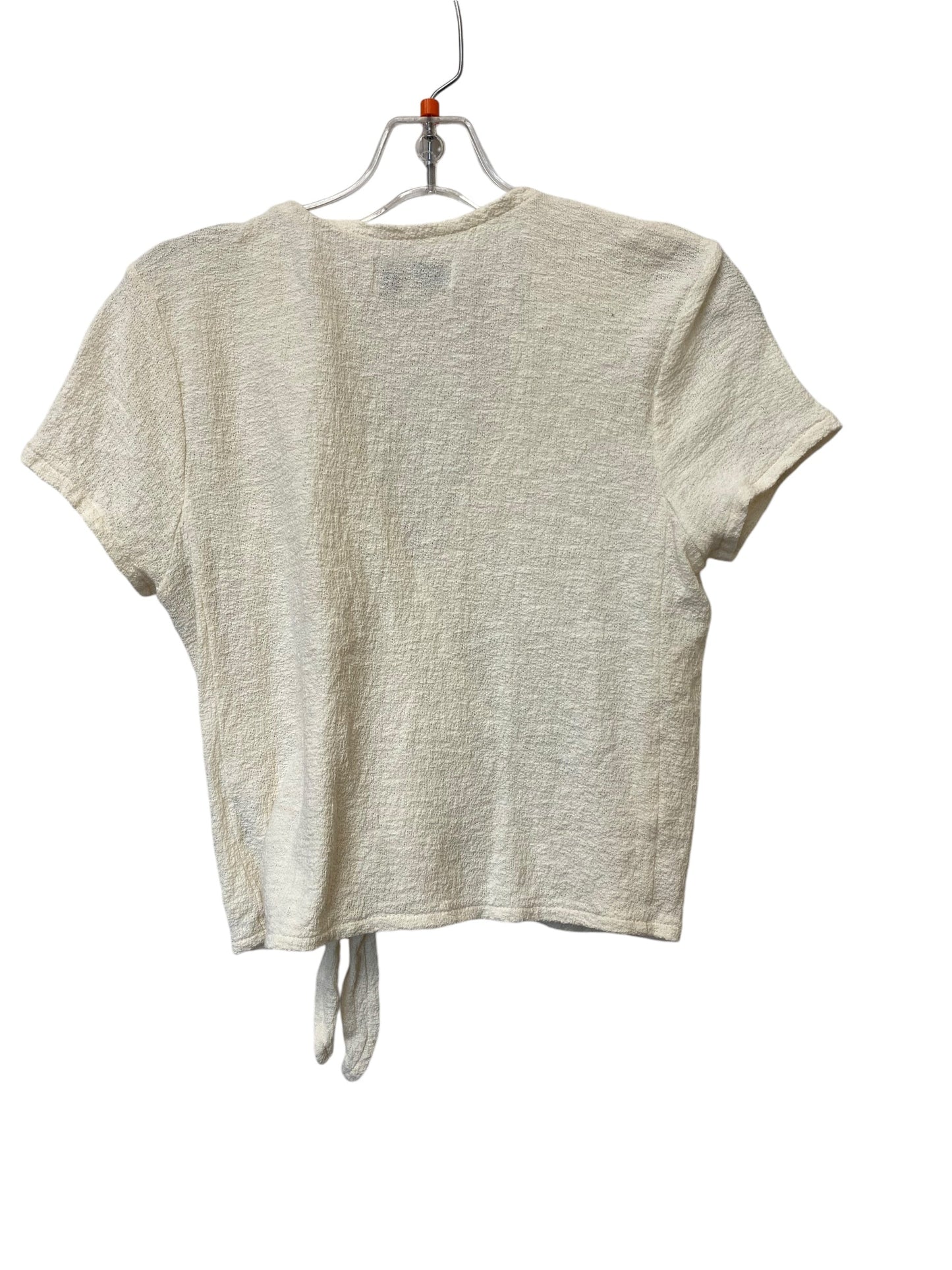 Top Short Sleeve By Madewell In Cream, Size: Xs