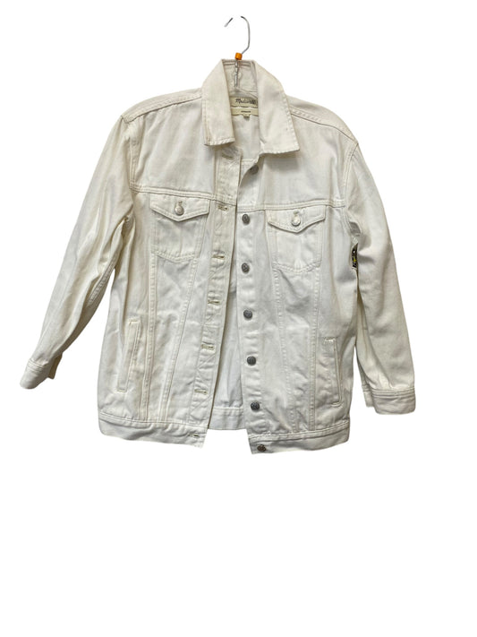 Jacket Denim By Madewell In White, Size: Xs