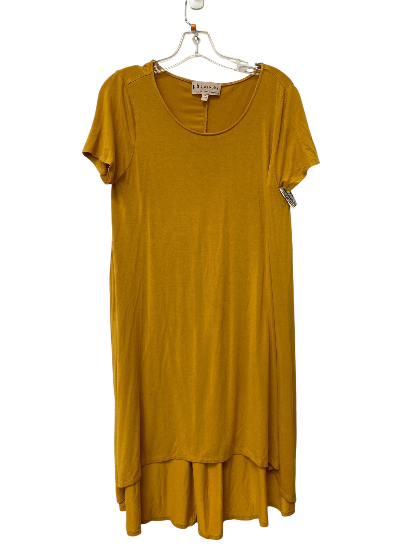 Dress Casual Midi By Philosophy In Yellow, Size: M