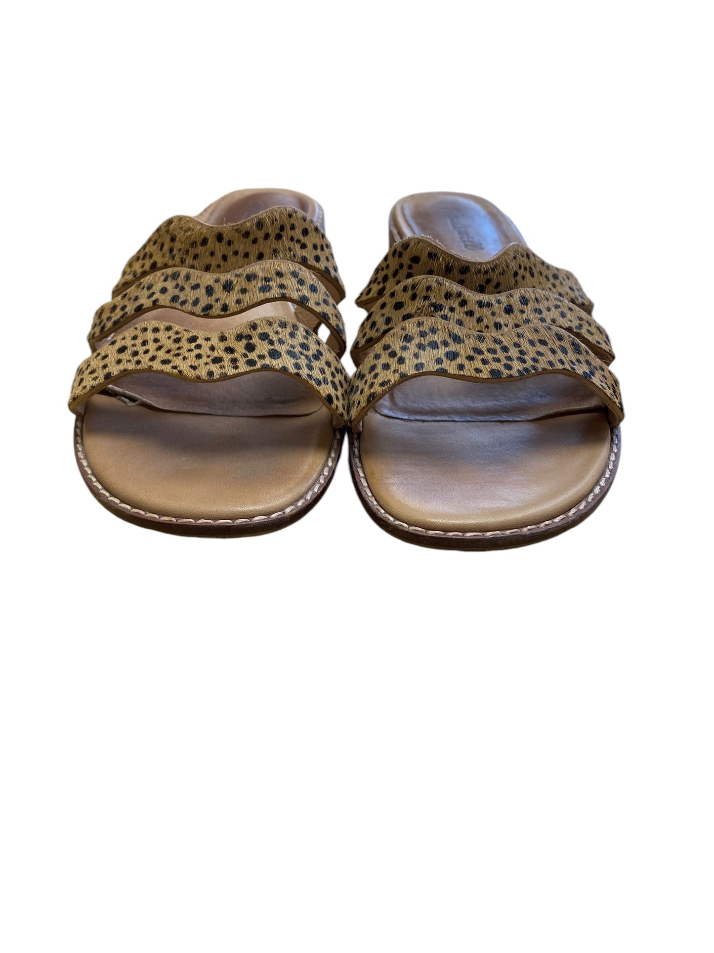 Sandals Flats By Madewell In Animal Print, Size: 8