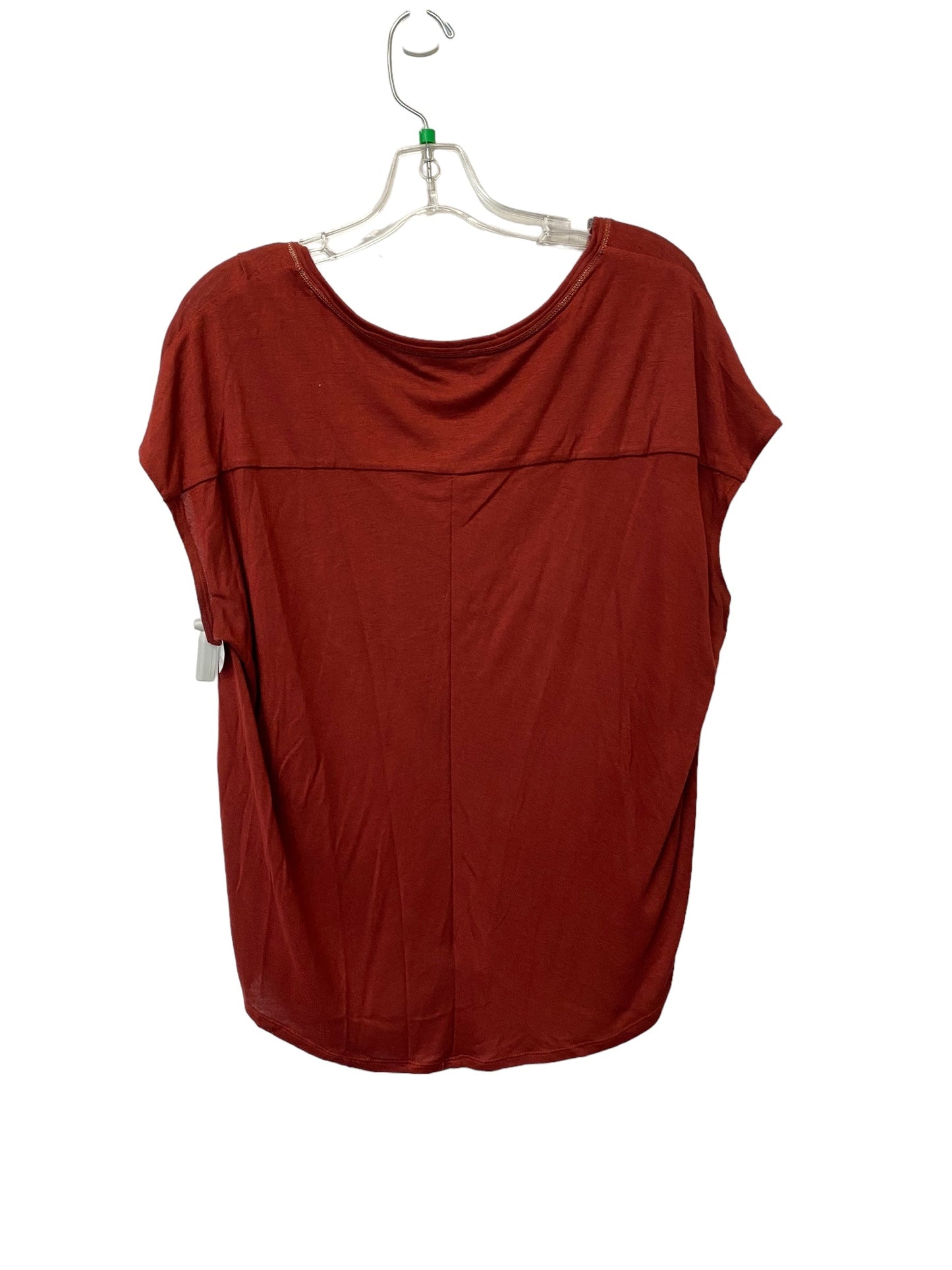 Top Short Sleeve Basic By White House Black Market In Red, Size: L