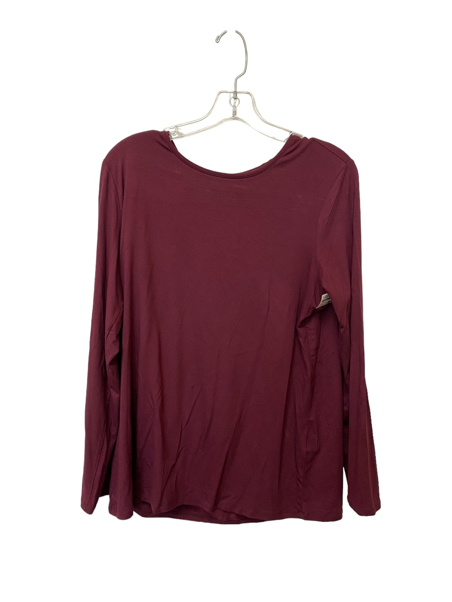 Top Long Sleeve Basic By Chicos In Purple, Size: L