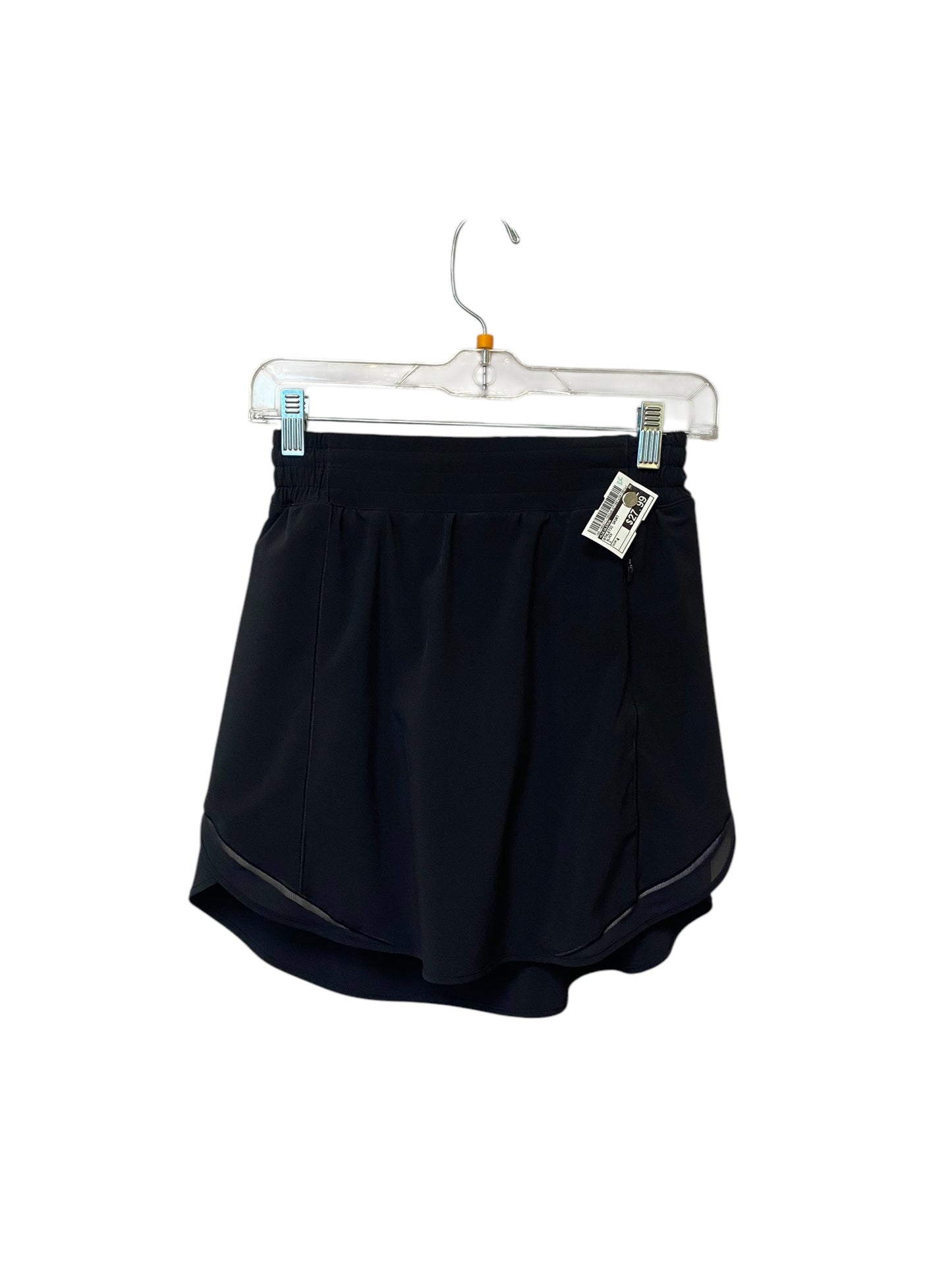 Athletic Skort By Lululemon In Black, Size: 4