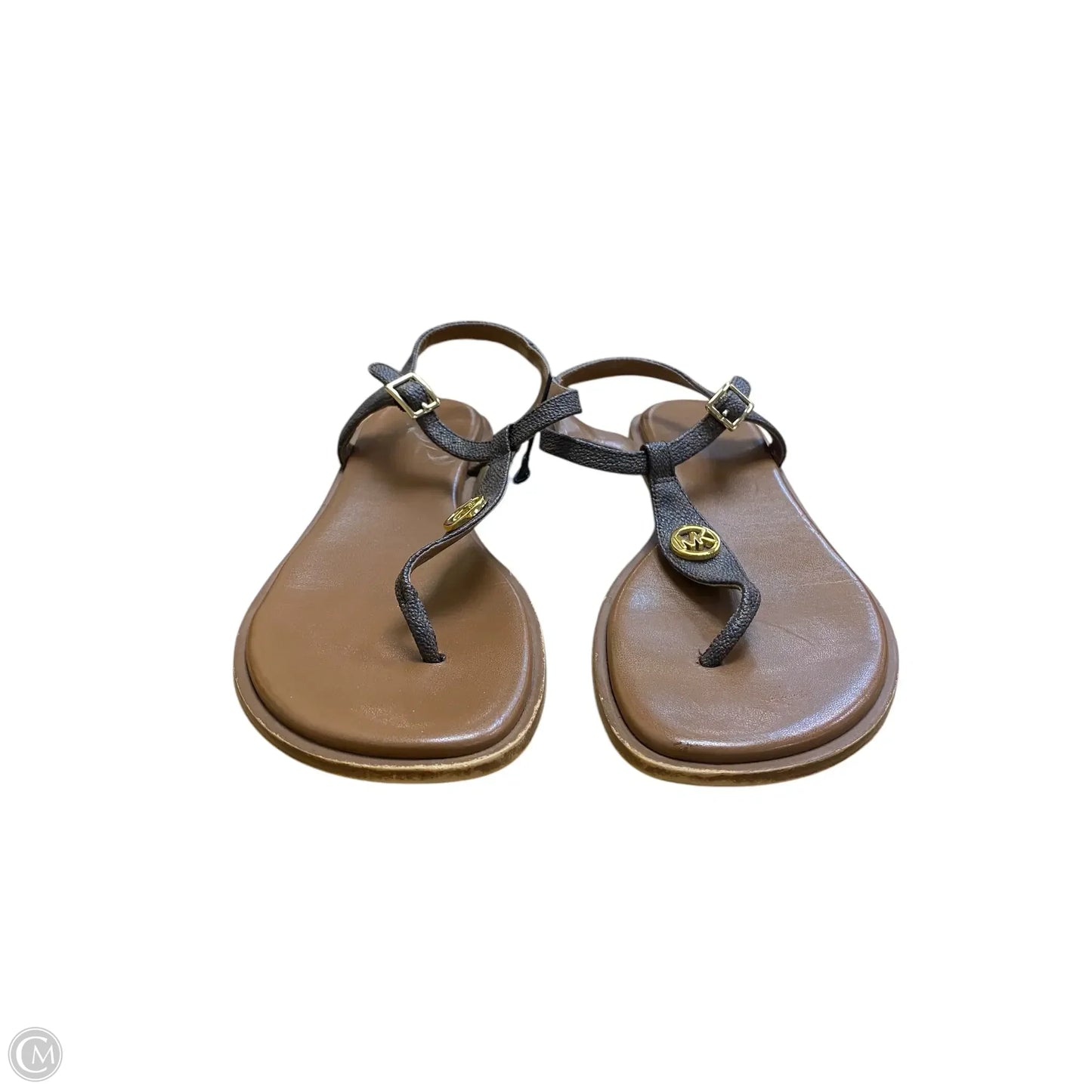 Sandals Flats By Michael By Michael Kors In Brown, Size: 6.5