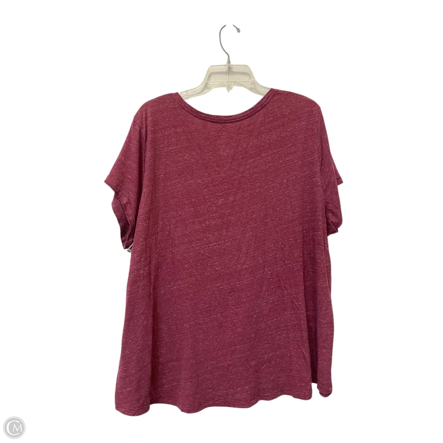 Top Short Sleeve Basic By Sonoma In Purple, Size: 3x