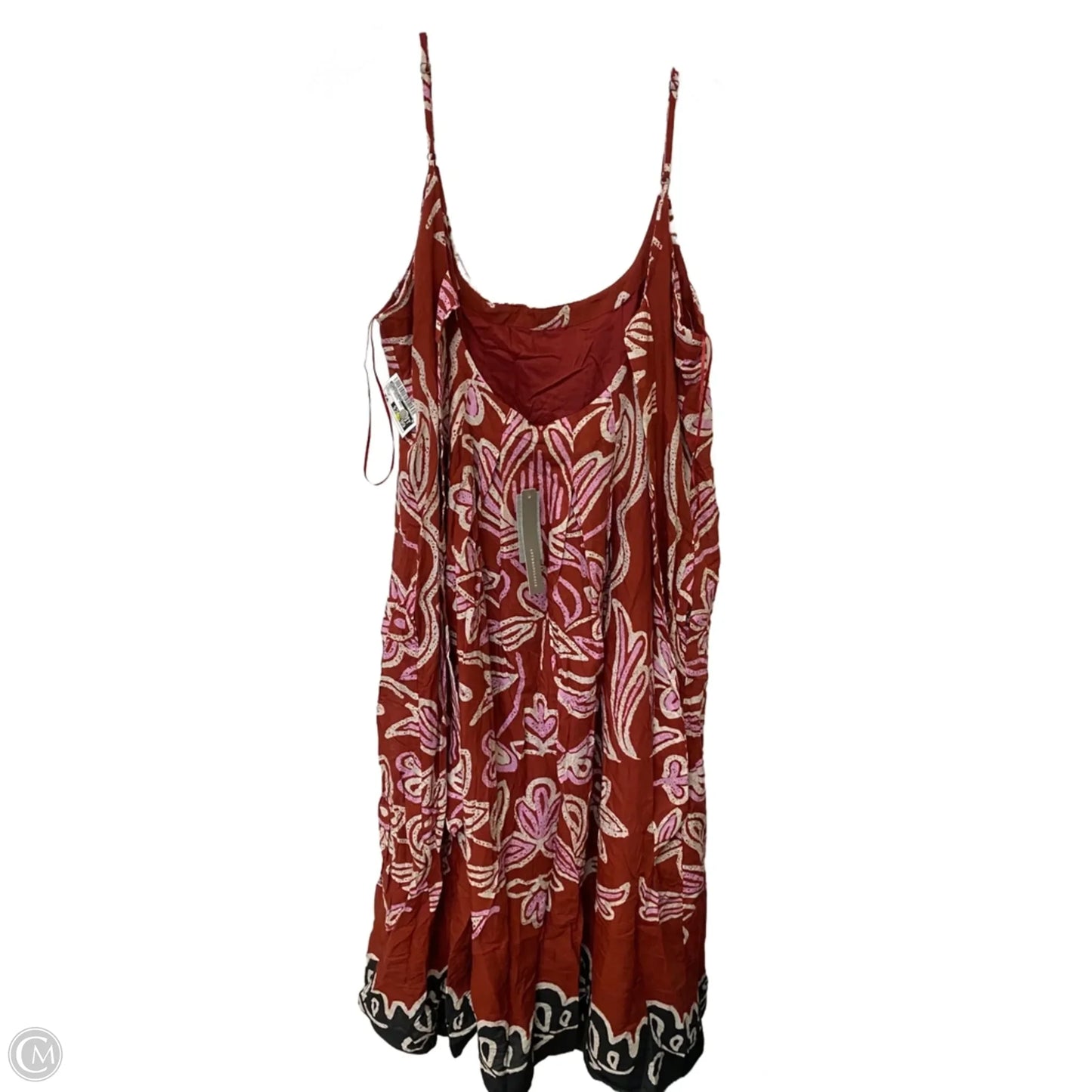 Dress Casual Midi By Anthropologie In Red, Size: Lp