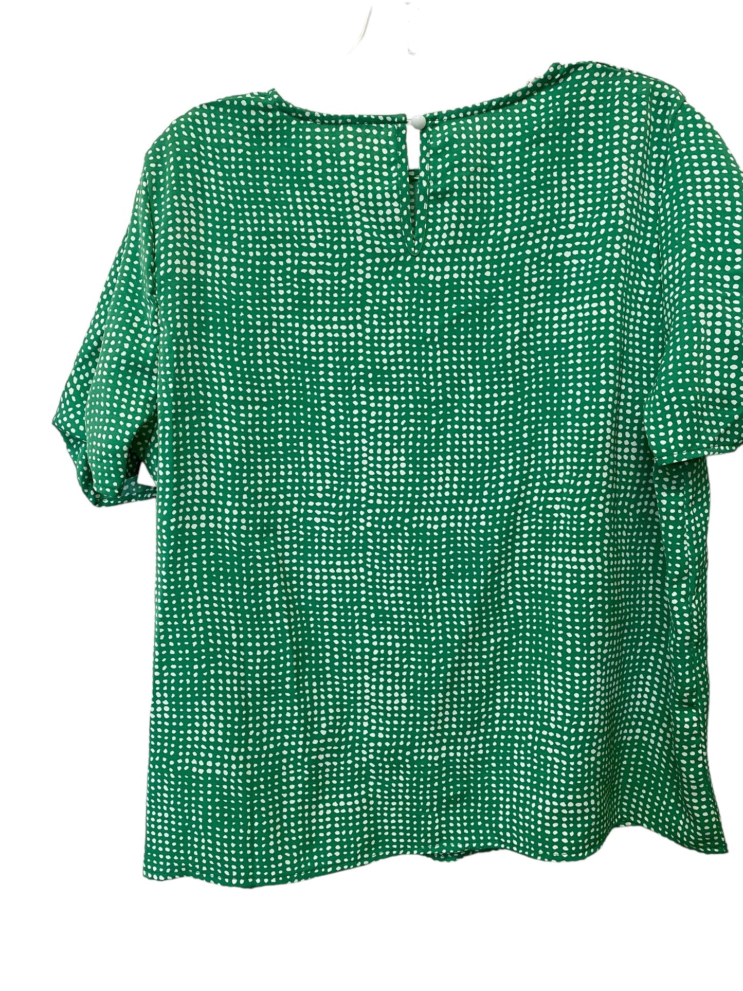 Polkadot Pattern Top Short Sleeve Shein, Size Xl