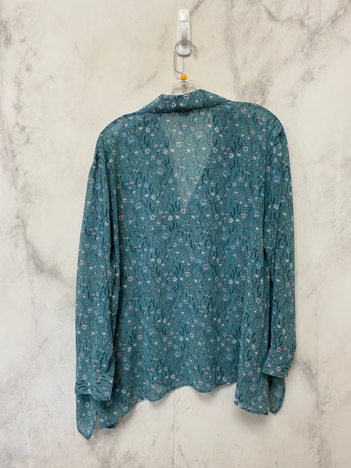 Floral Print Top Long Sleeve Cabi, Size S