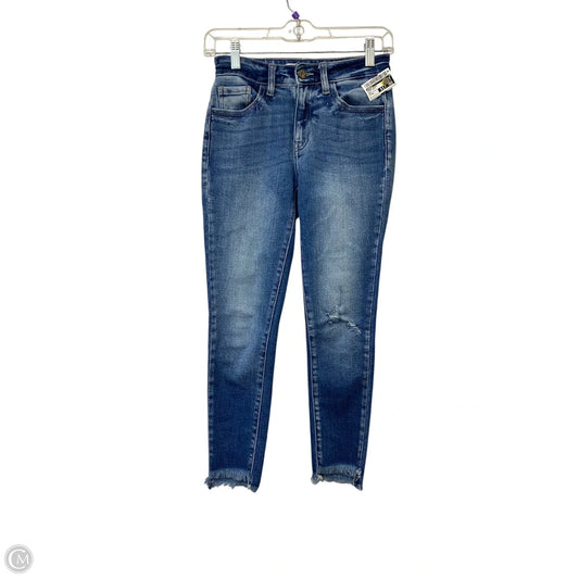 Jeans Skinny By Kancan In Blue Denim, Size: 0