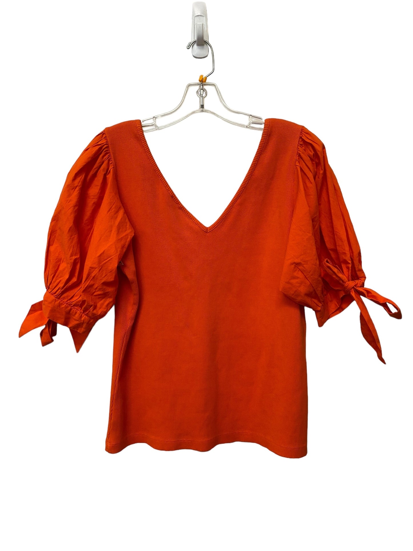 Orange Top Short Sleeve Maeve, Size Large