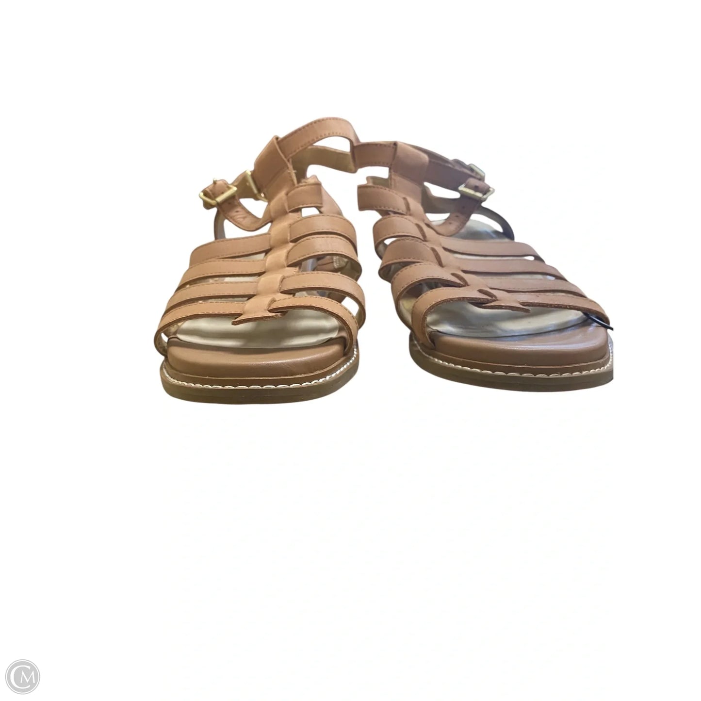 Sandals Flats By Crown Vintage In Brown, Size: 8.5