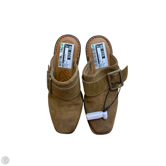 Shoes Heels Block By Born In Brown, Size: 6