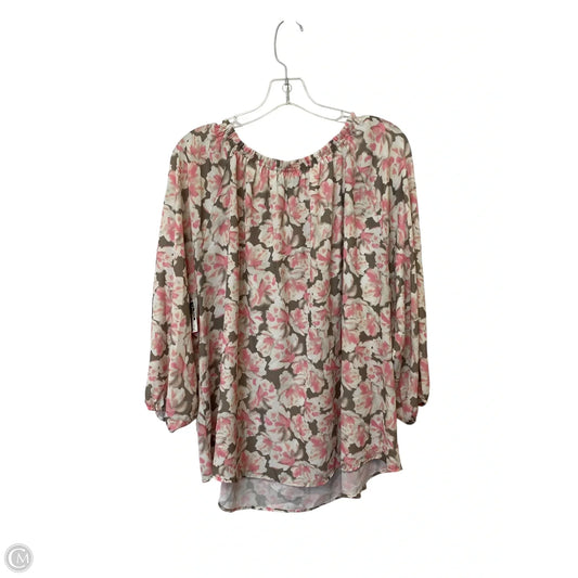 Top Long Sleeve By Apt 9 In Multi-colored, Size: 2x