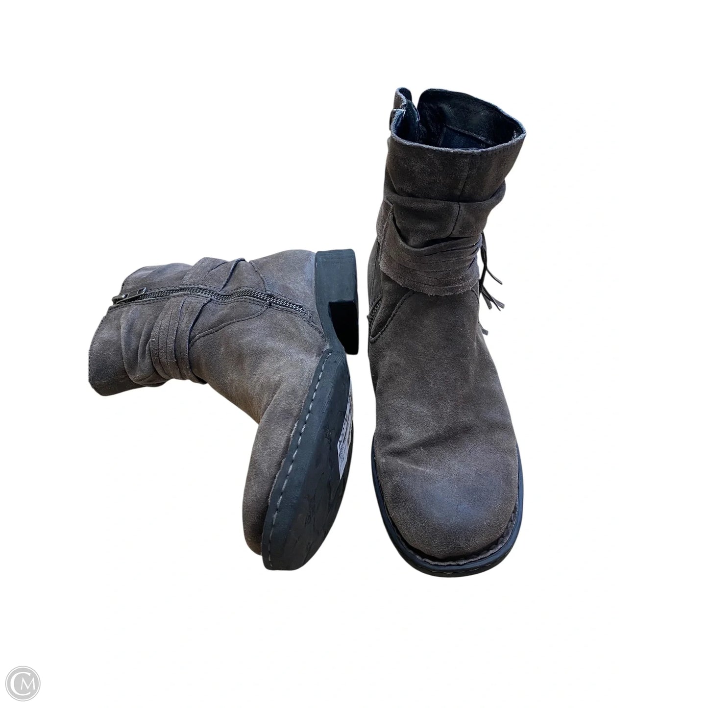 Boots Ankle Heels By Born In Grey, Size: 8