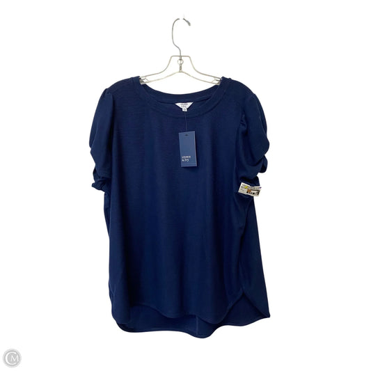 Top Short Sleeve By Crown And Ivy In Blue, Size: Xxl