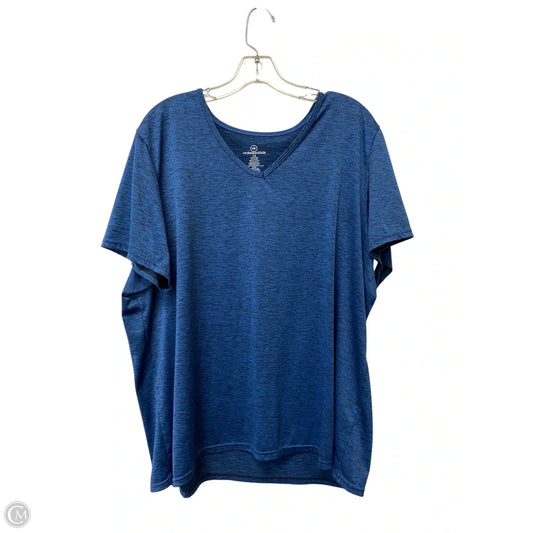 Athletic Top Short Sleeve By Cmf In Multi-colored, Size: 2x