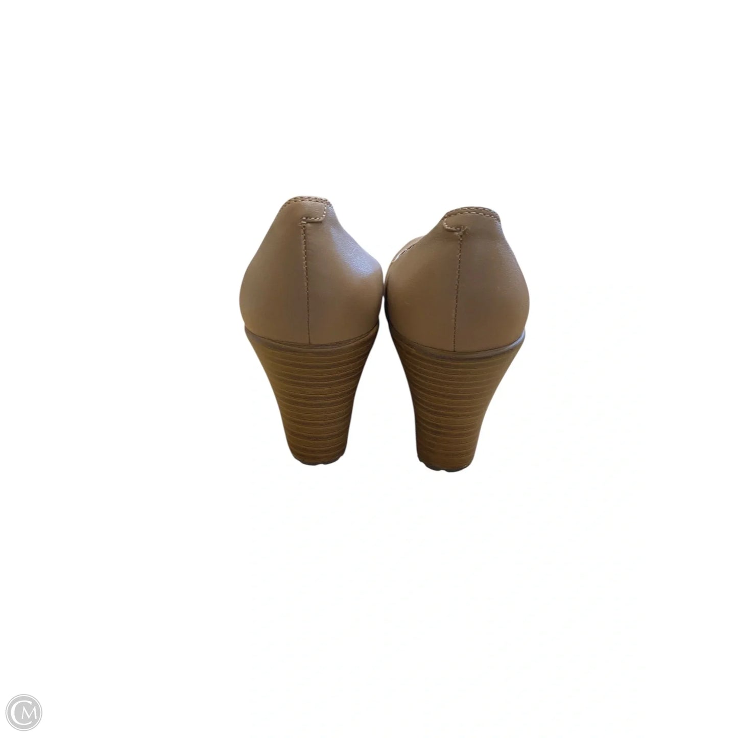 Shoes Heels Wedge By Crocs In Brown, Size: 8
