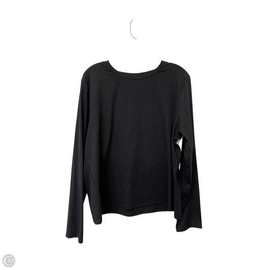 Athletic Top Long Sleeve Crewneck By Tek Gear In Black, Size: Xxl