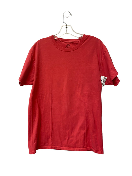 Red Top Short Sleeve Basic Fruit Of The Loom, Size M