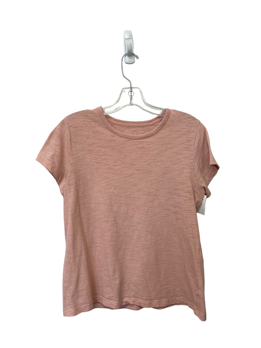 Pink Top Short Sleeve Basic Time And Tru, Size M