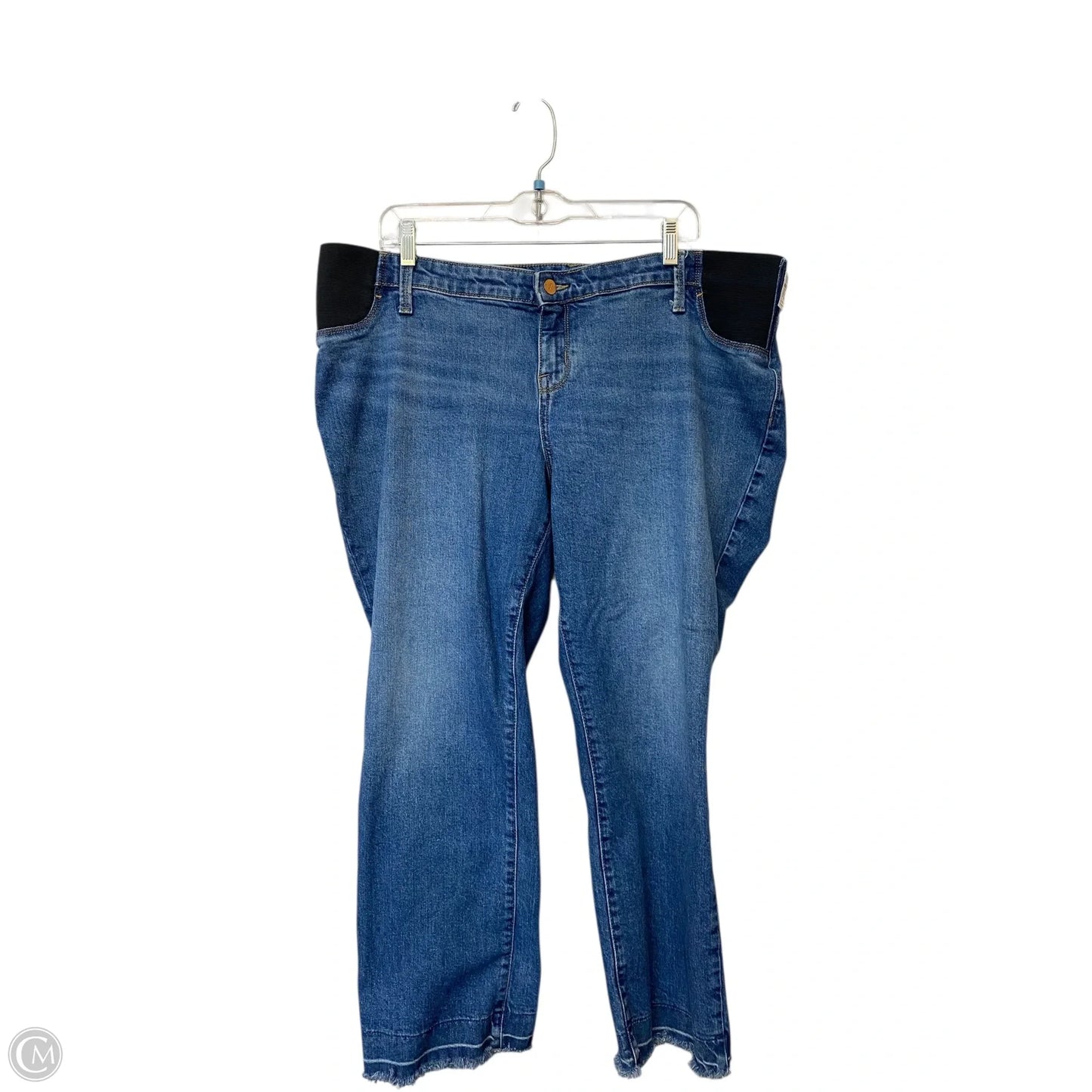 Jeans Cropped By Isabel Maternity In Blue Denim, Size: 16