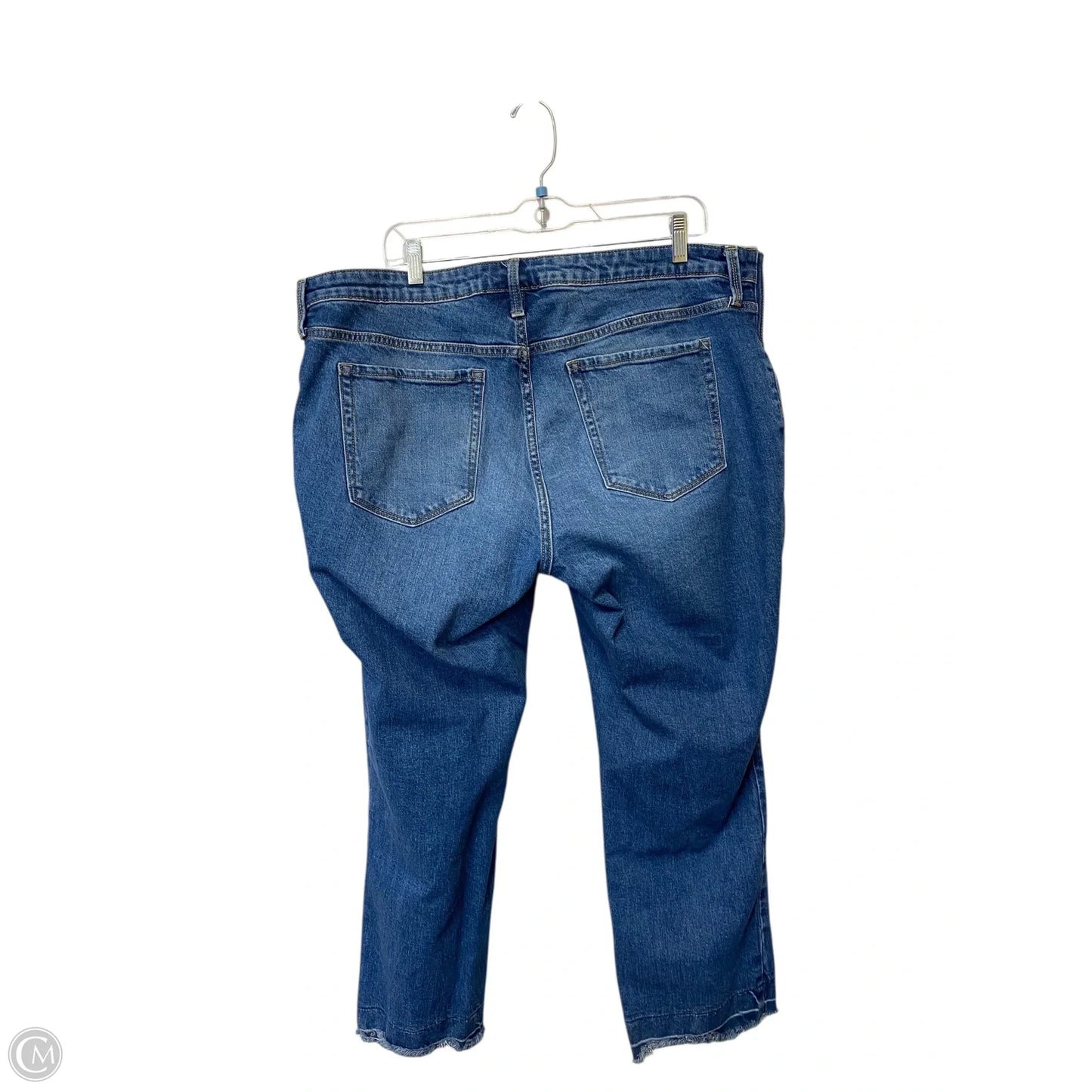 Jeans Cropped By Isabel Maternity In Blue Denim, Size: 16