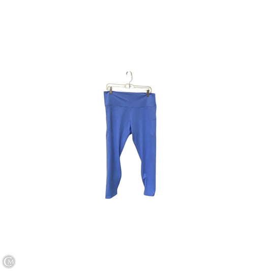Athletic Leggings By Nike Apparel In Blue, Size: Xxl