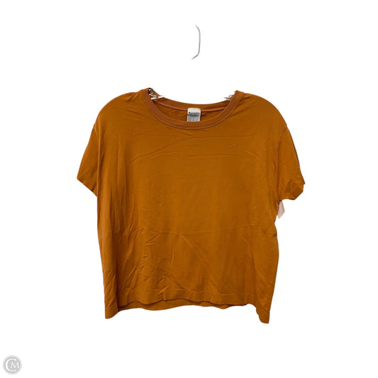 Athletic Top Short Sleeve By Athleta In Orange, Size: S