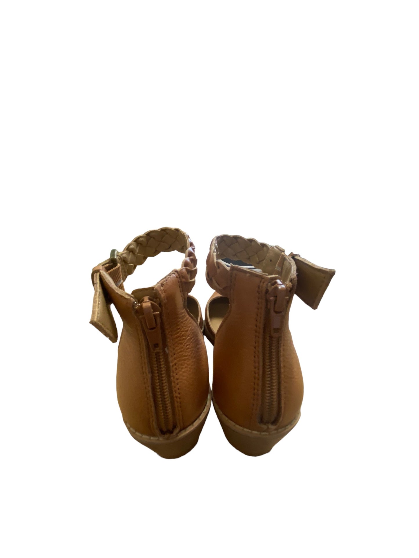 Shoes Heels Wedge By Crown Vintage In Brown, Size: 7.5